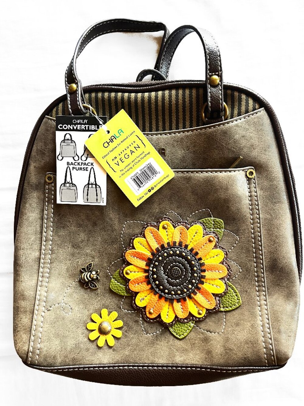 Chala *Daisy* Convertible Backpack Purse IMPERFECT